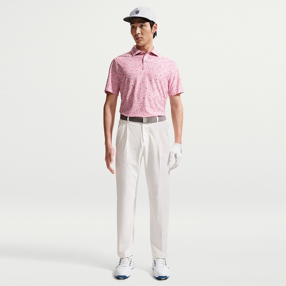 Nike Golf Shirt - NK DF TP Floral Polo - Peony SU26