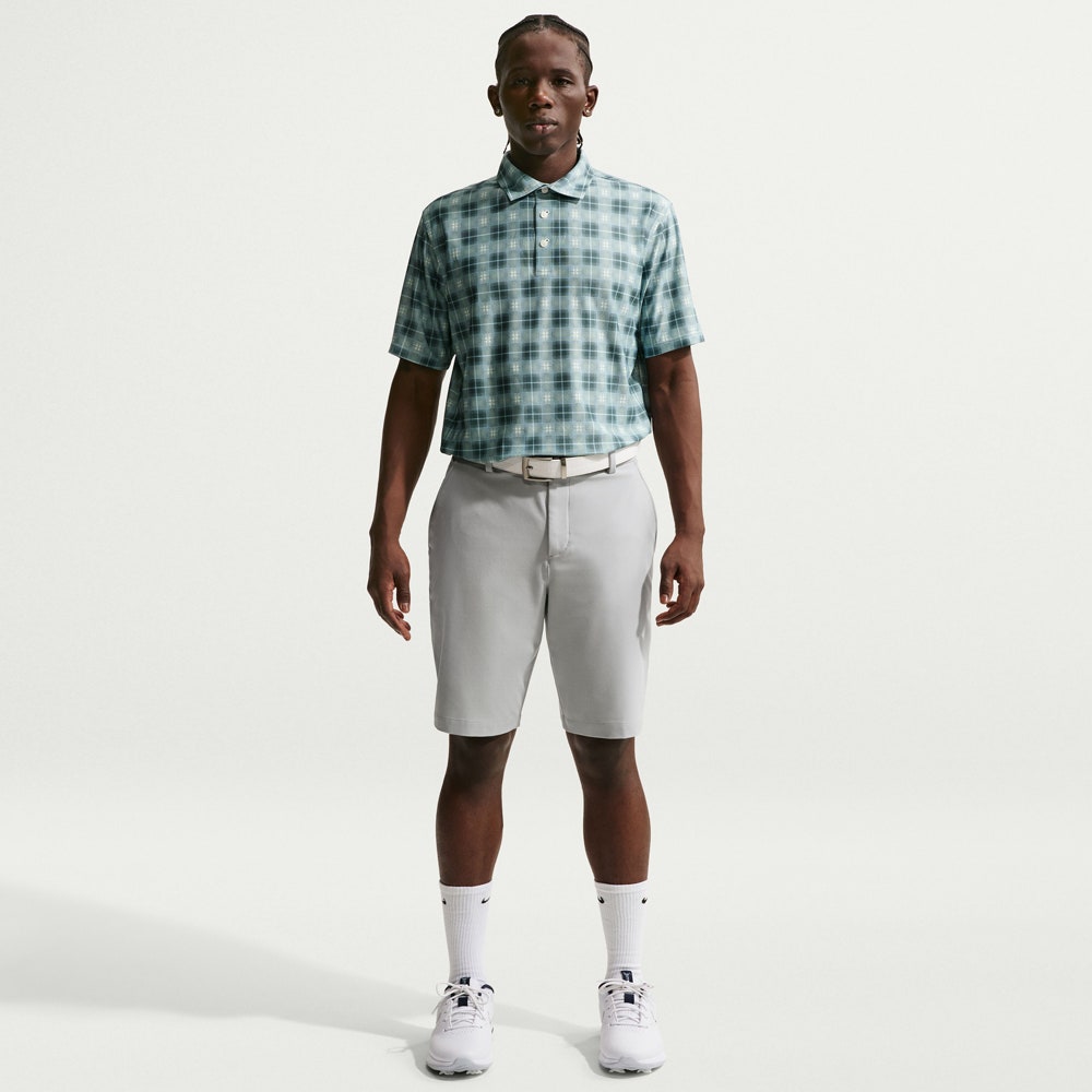 Nike Golf Shirt - NK DF TP Tartan Polo - Barely Green SP26