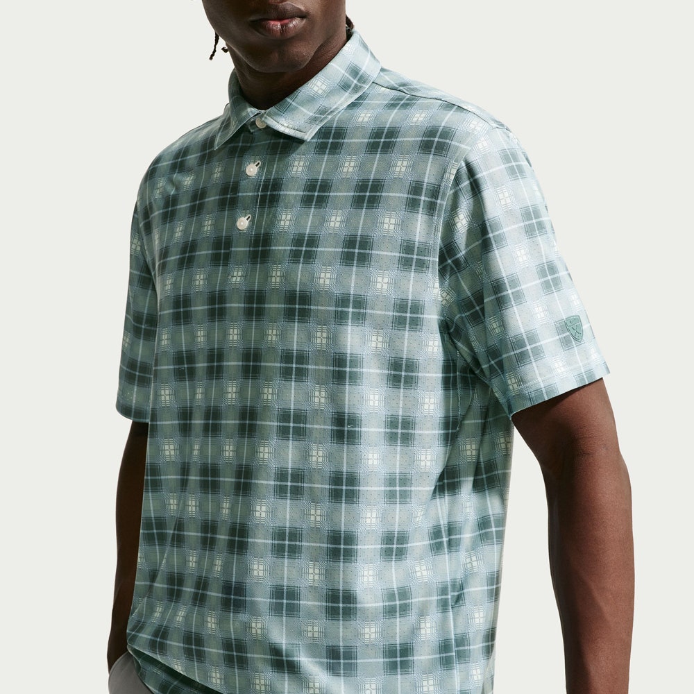 Nike Golf Shirt - NK DF TP Tartan Polo - Barely Green SP26