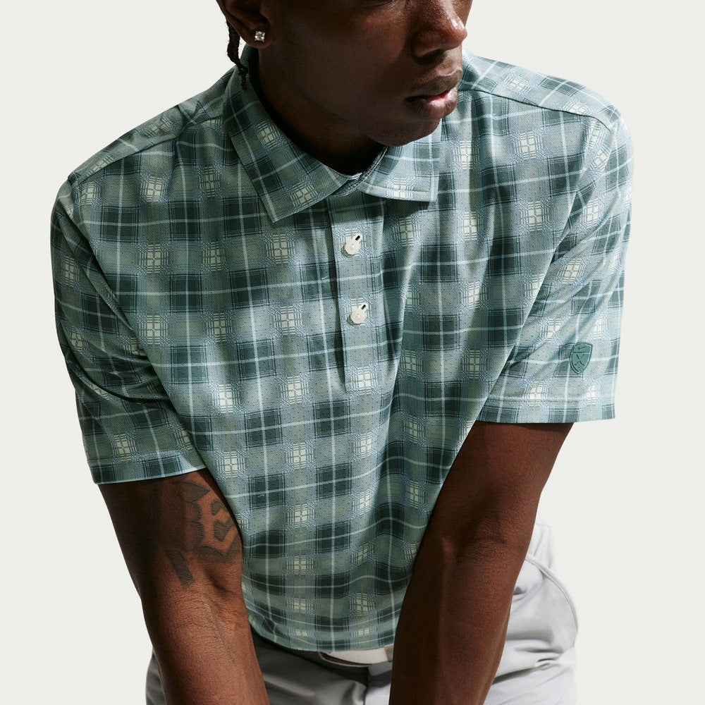 Nike Golf Shirt - NK DF TP Tartan Polo - Barely Green SP26