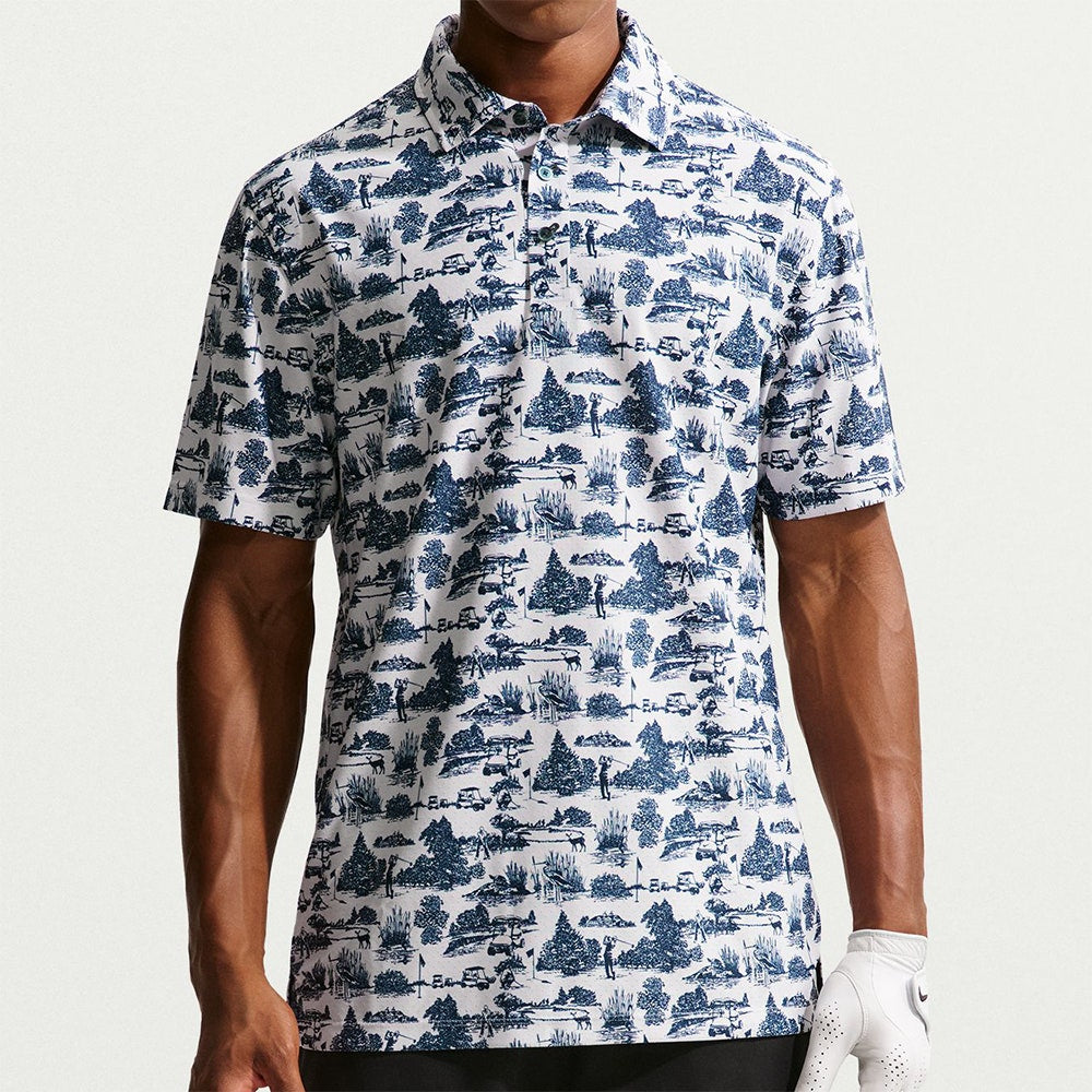 Nike Golf Shirt - NK DF TP Toile Polo - Photon Dust SP26