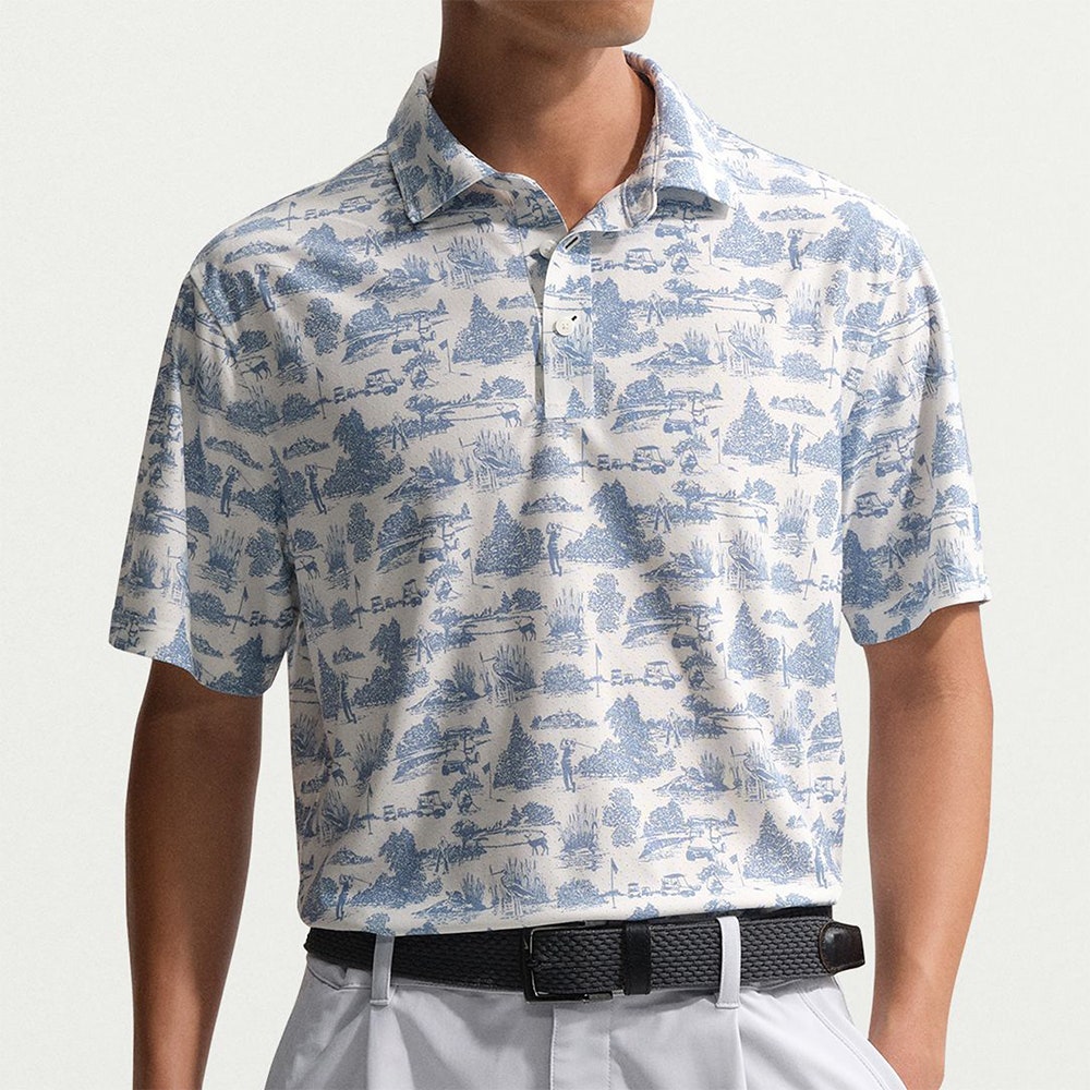 Nike Golf Shirt - NK DF TP Toile Polo - Work Blue SP26