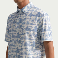 Nike Golf Shirt - NK DF TP Toile Polo - Work Blue SP26