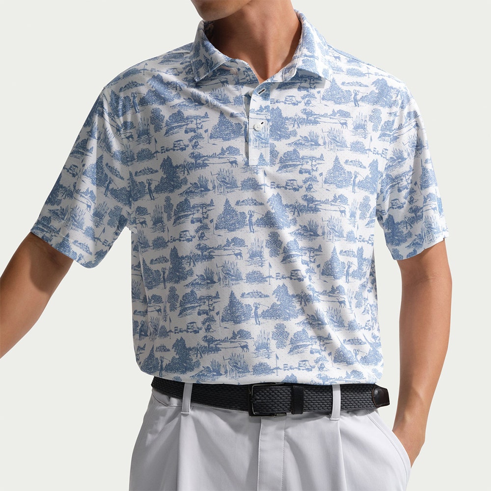 Nike Golf Shirt - NK DF TP Toile Polo - Work Blue SP26