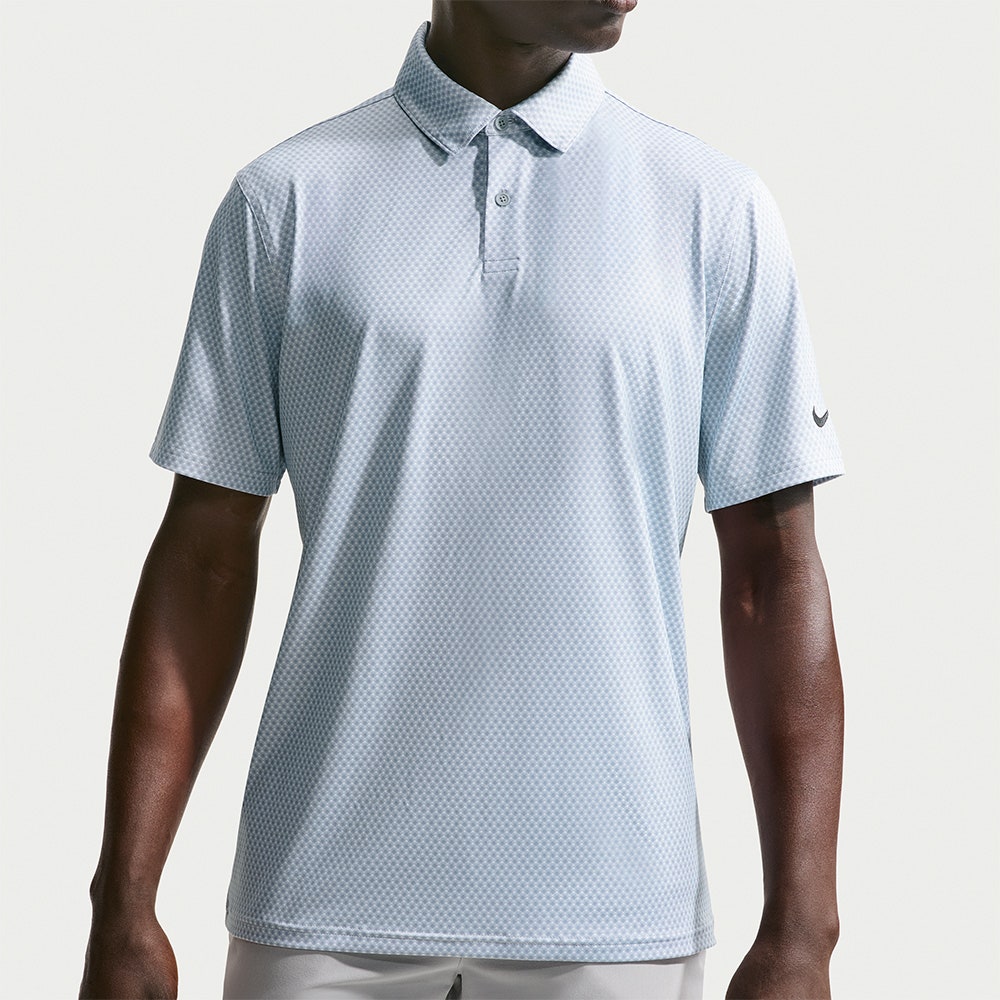 Nike Golf Shirt - NK DF Velocity Micro Floral Polo - Wolf Grey SU26