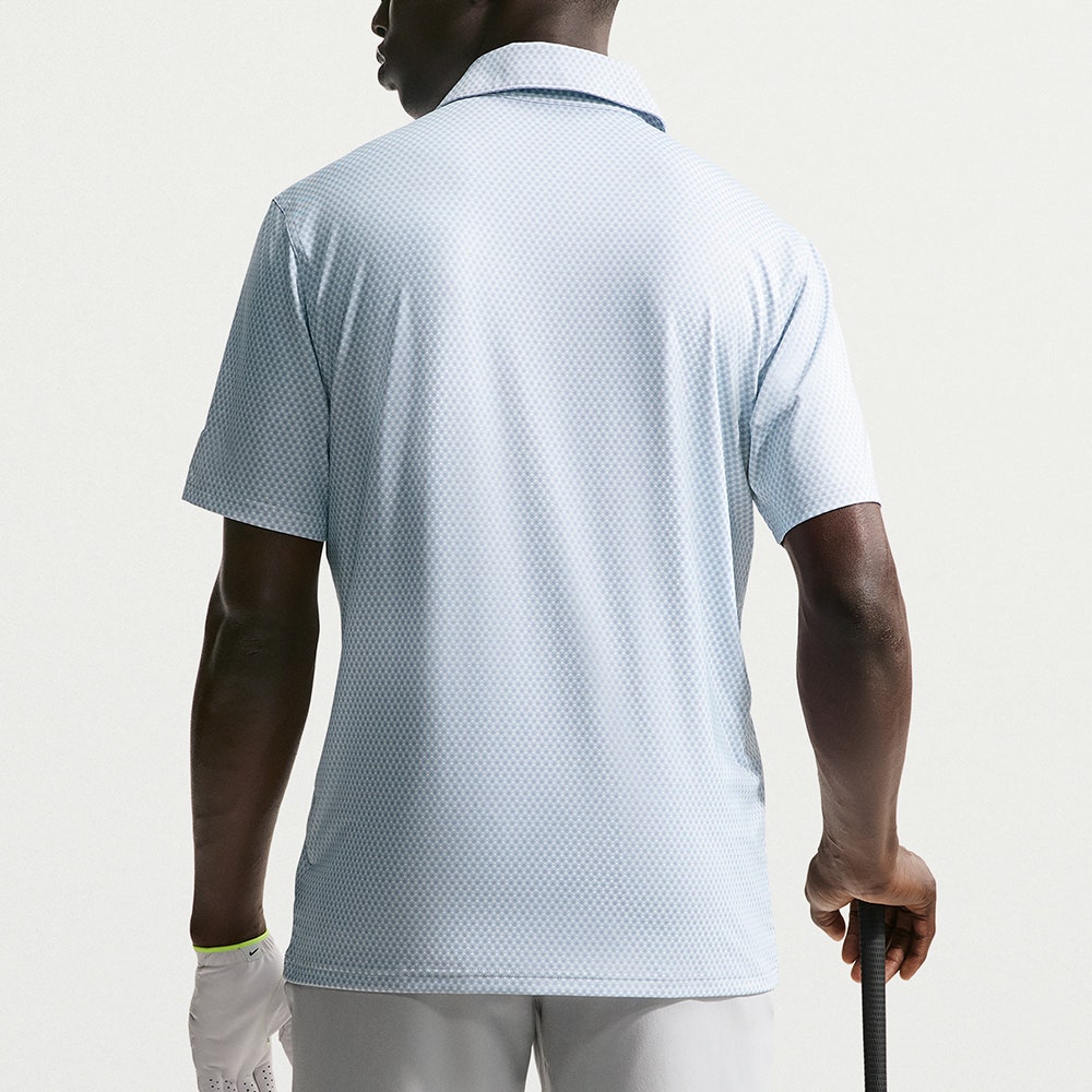 Nike Golf Shirt - NK DF Velocity Micro Floral Polo - Wolf Grey SU26