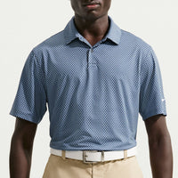 Nike Golf Shirt - NK DF Velocity Micro Floral Polo - Work Blue SU26