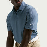 Nike Golf Shirt - NK DF Velocity Micro Floral Polo - Work Blue SU26