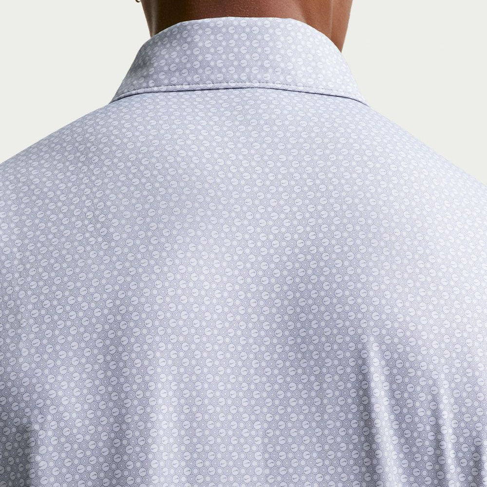 Nike Golf Shirt - NK DF Velocity Micro Print Polo - Wolf Grey SU26