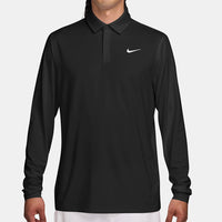 Nike Golf Shirt - NK DF Velocity Solid LS Polo - Black SU26