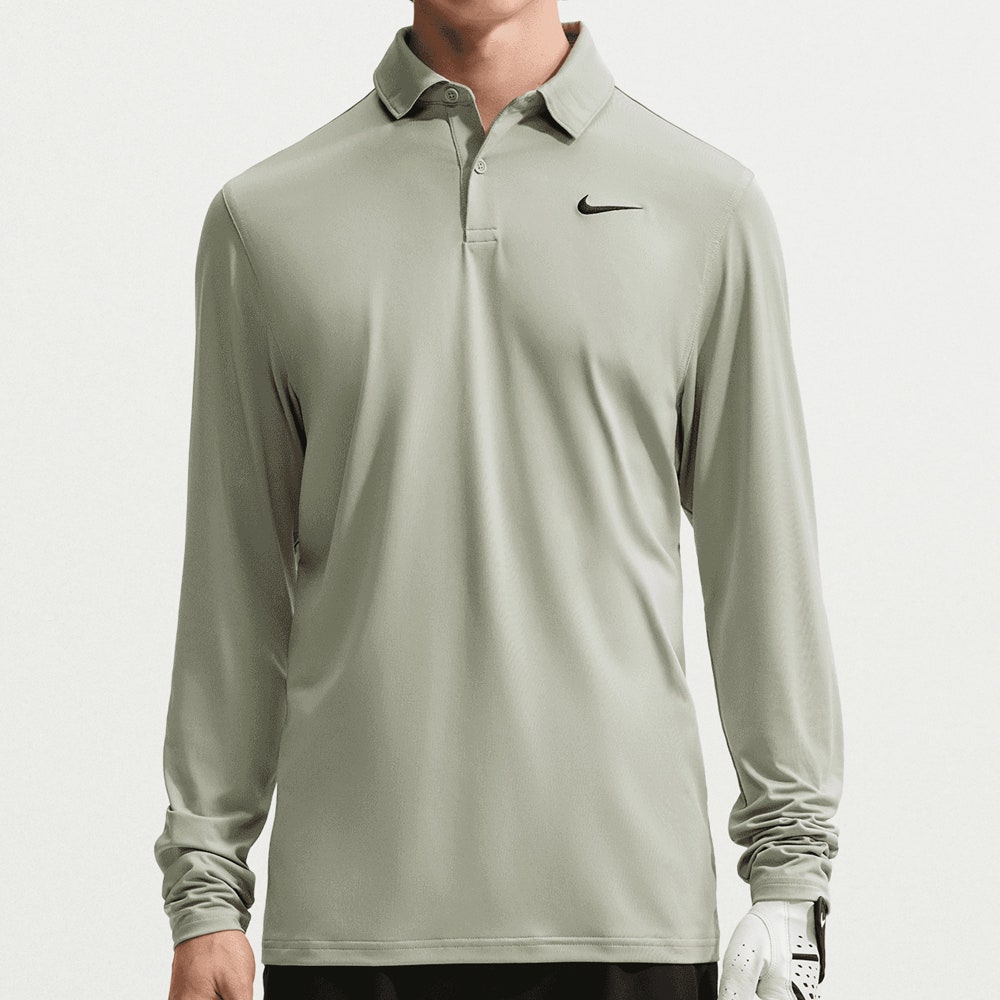 Nike Golf Shirt - NK DF Velocity Solid LS Polo - Jade Horizon FA26