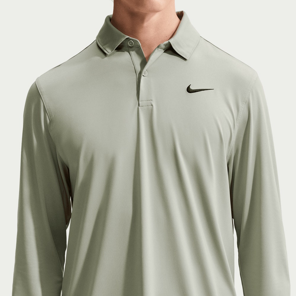 Nike Golf Shirt - NK DF Velocity Solid LS Polo - Jade Horizon FA26