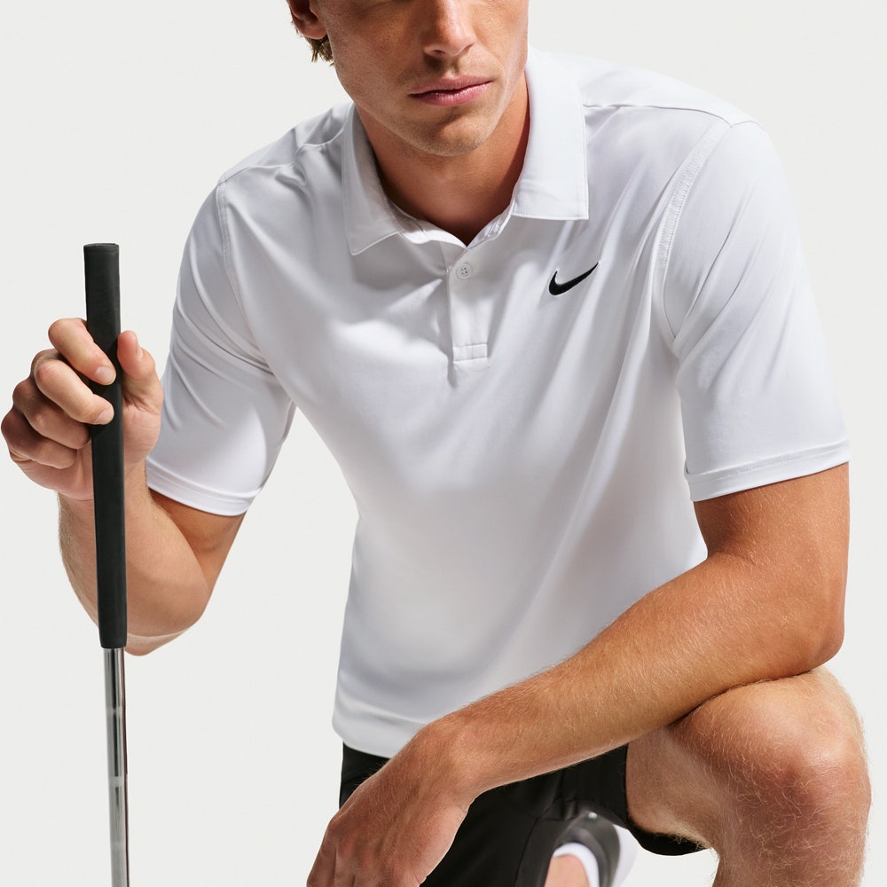 Nike Golf Shirt - NK DF Velocity Solid Polo - White SP26
