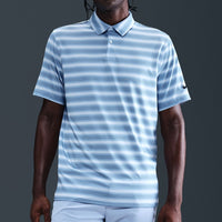 Nike Golf Shirt - NK DF Velocity Stripe Polo - Work Blue SU26
