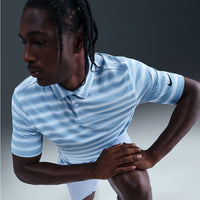 Nike Golf Shirt - NK DF Velocity Stripe Polo - Work Blue SU26