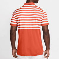 Nike Golf Shirt - NK DF Victory+ Block Stripe Polo - Cosmic Clay SP25