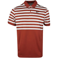 Nike Golf Shirt - NK DF Victory+ Block Stripe Polo - Mars Stone SU25