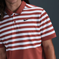 Nike Golf Shirt - NK DF Victory+ Block Stripe Polo - Mars Stone SU25