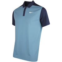 Nike Golf Shirt - NK DF Victory+ Blocked Polo - Smokey Blue HO25