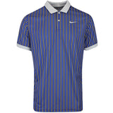 Nike Golf Shirt - NK DF Victory+ Stripe Polo - Comet Blue FA25
