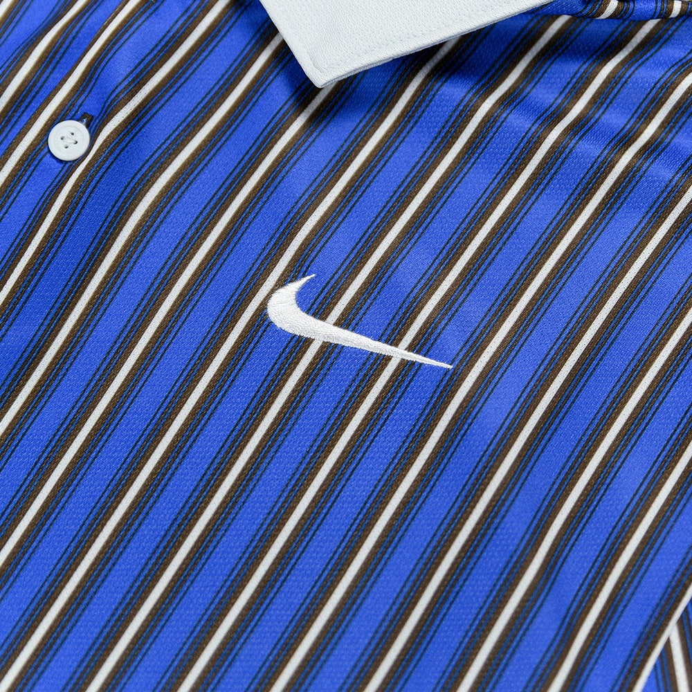 Nike Golf Shirt - NK DF Victory+ Stripe Polo - Comet Blue FA25