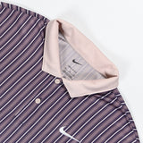 Nike Golf Shirt - NK DF Victory+ Stripe Polo - Taupe Grey FA25