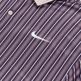 Nike Golf Shirt - NK DF Victory+ Stripe Polo - Taupe Grey FA25