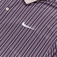 Nike Golf Shirt - NK DF Victory+ Stripe Polo - Taupe Grey FA25