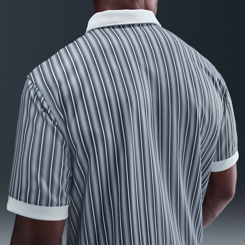 Nike Golf Shirt - NK DF Victory+ Stripe Polo - Wolf Grey HO25