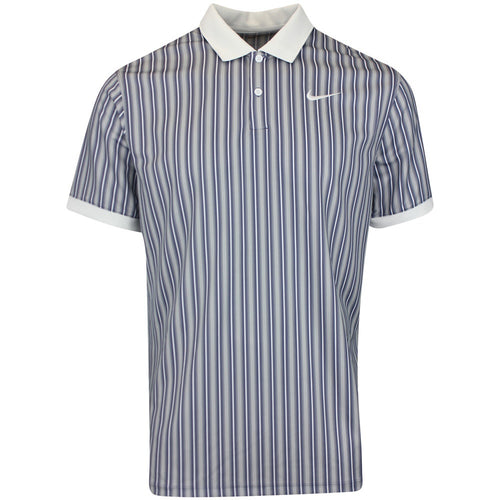Nike Golf Shirt - NK DF Victory+ Stripe Polo - Wolf Grey HO25