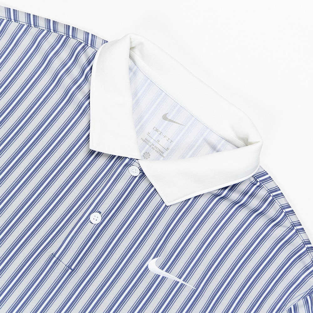 Nike Golf Shirt - NK DF Victory+ Stripe Polo - Wolf Grey HO25