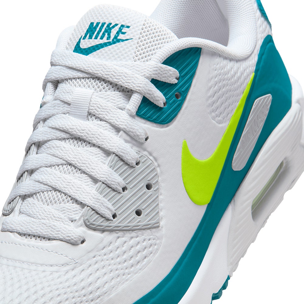 Nike Golf Shoes - Air Max 90 G - White - Bright Spruce SP26