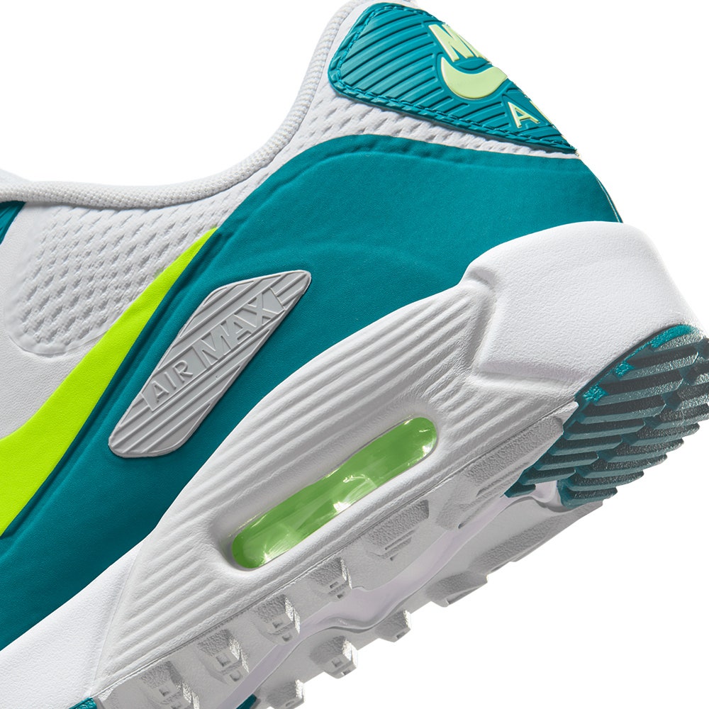 Nike Golf Shoes - Air Max 90 G - White - Bright Spruce SP26