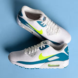 Nike Golf Shoes - Air Max 90 G - White - Bright Spruce SP26