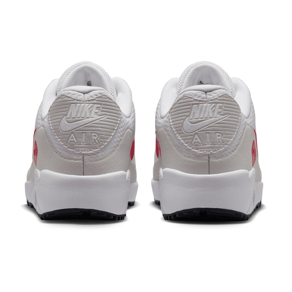 Nike Golf Shoes - Air Max 90 G - White - Fire Red FA26