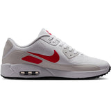 Nike Golf Shoes - Air Max 90 G - White - Fire Red FA26