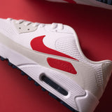 Nike Golf Shoes - Air Max 90 G - White - Fire Red FA26