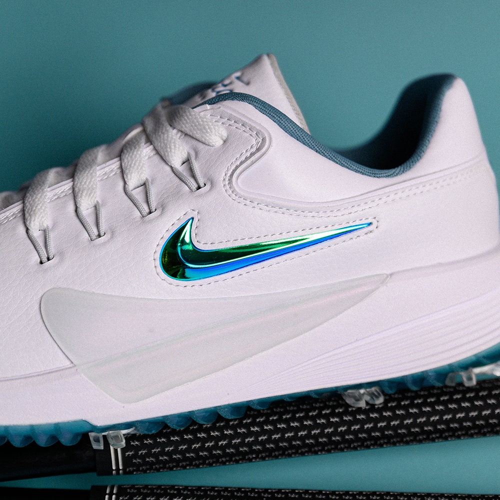 Nike Golf Shoes - Victory Pro 4 - White - Iridescent Blue SU25