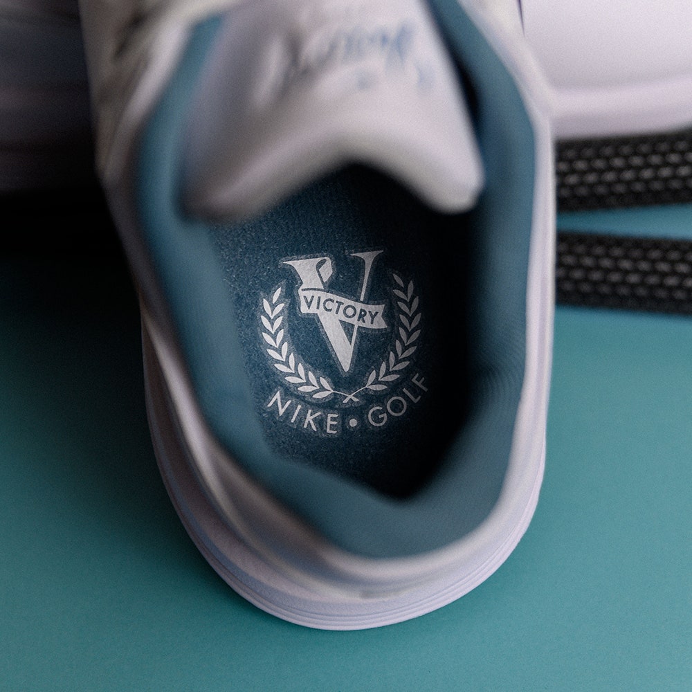 Nike Golf Shoes - Victory Pro 4 - White - Iridescent Blue SU25