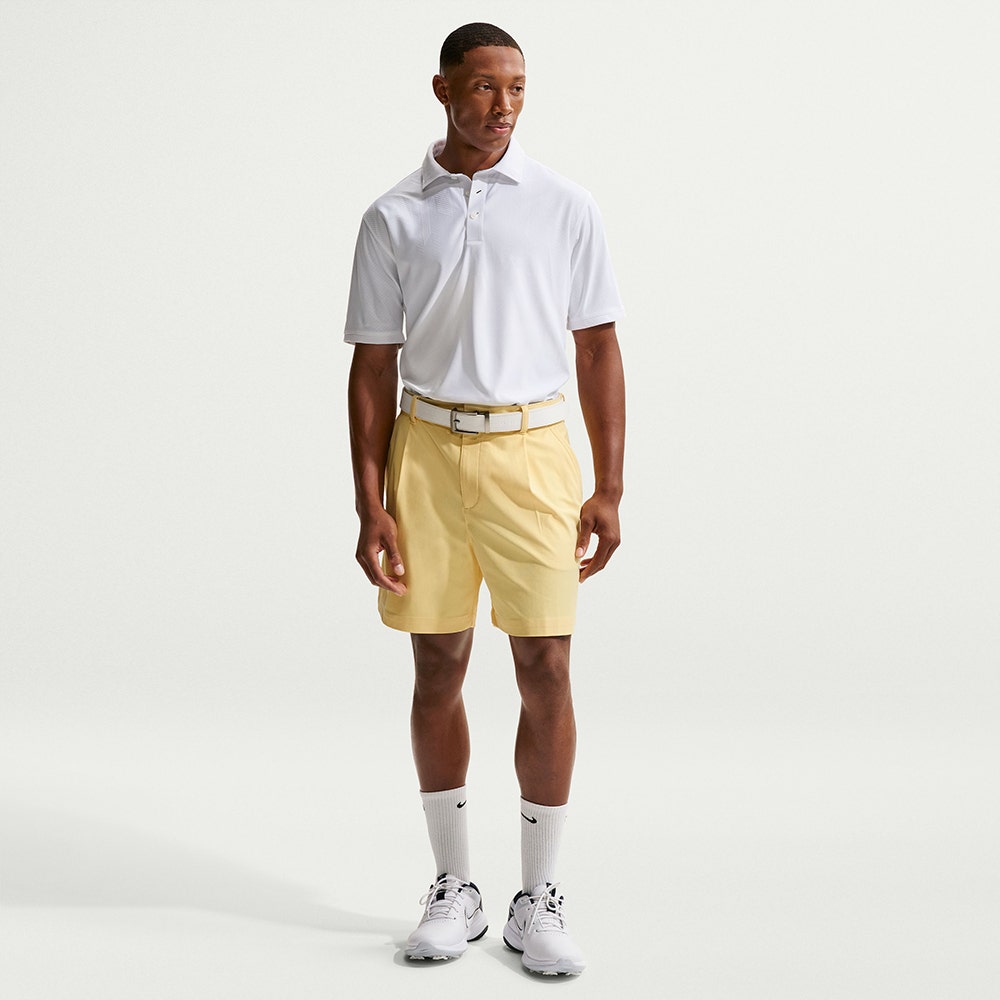 Nike Golf Shorts - NK DF Par 5 Pleat 6.5" - Soft Yellow SP26