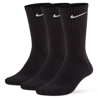Nike Golf Socks - Everyday Cushioned Crew - 3 Pack Black SU26