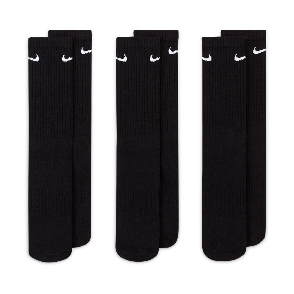 Nike Golf Socks - Everyday Cushioned Crew - 3 Pack Black SU26