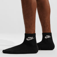 Nike Golf Socks - Everyday Elevated Futura Ankle - 3 Pack Black FA26