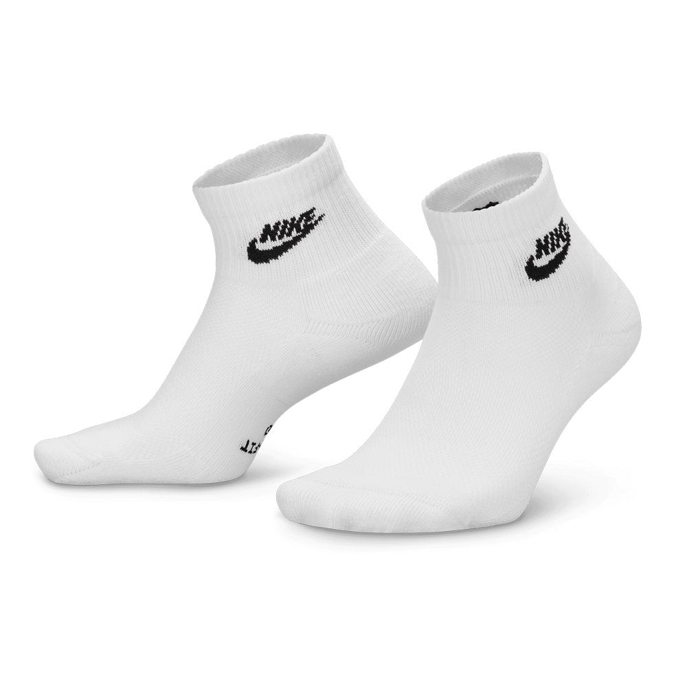 Nike Golf Socks - Everyday Elevated Futura Ankle - 3 Pack White FA26