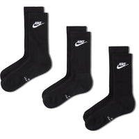 Nike Golf Socks - Everyday Elevated Futura Crew - 3 Pack Black FA26