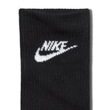 Nike Golf Socks - Everyday Elevated Futura Crew - 3 Pack Black FA26