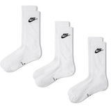 Nike Golf Socks - Everyday Elevated Futura Crew - 3 Pack White FA26