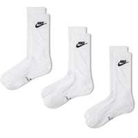 Nike Golf Socks - Everyday Elevated Futura Crew - 3 Pack White FA26