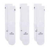 Nike Golf Socks - Everyday Elevated Shield Crew - 3 Pack White SU26