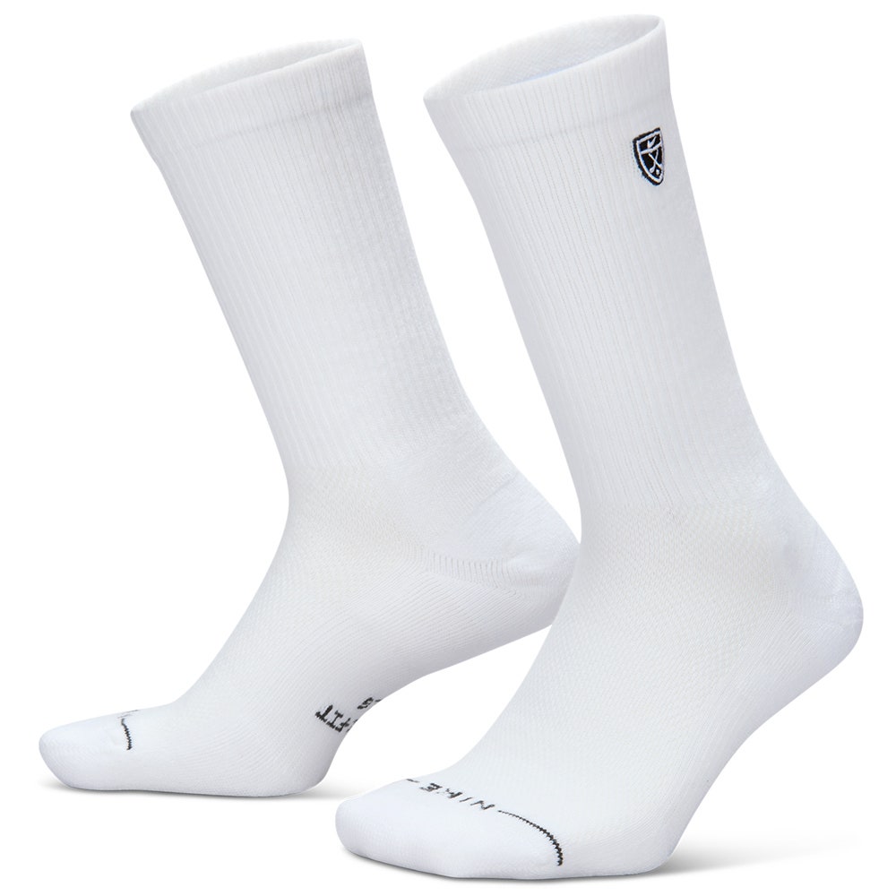 Nike Golf Socks - Everyday Elevated Shield Crew - 3 Pack White SU26